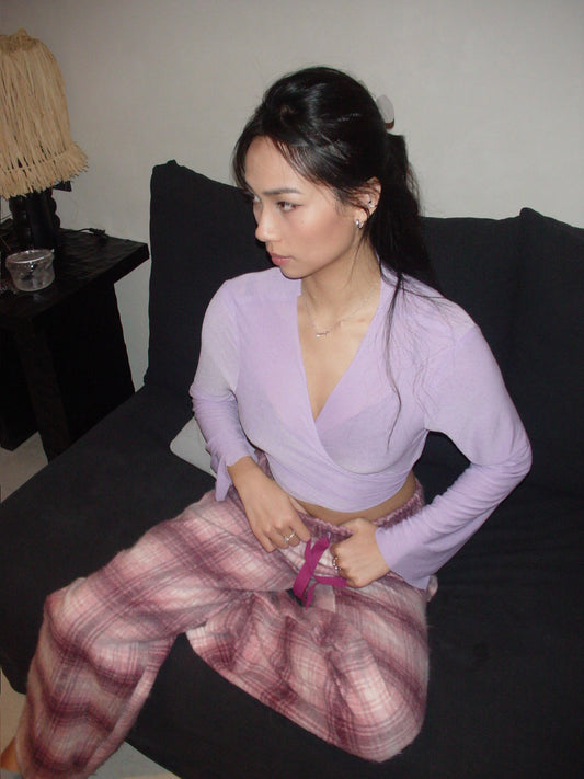 Red Plaid Long Pants