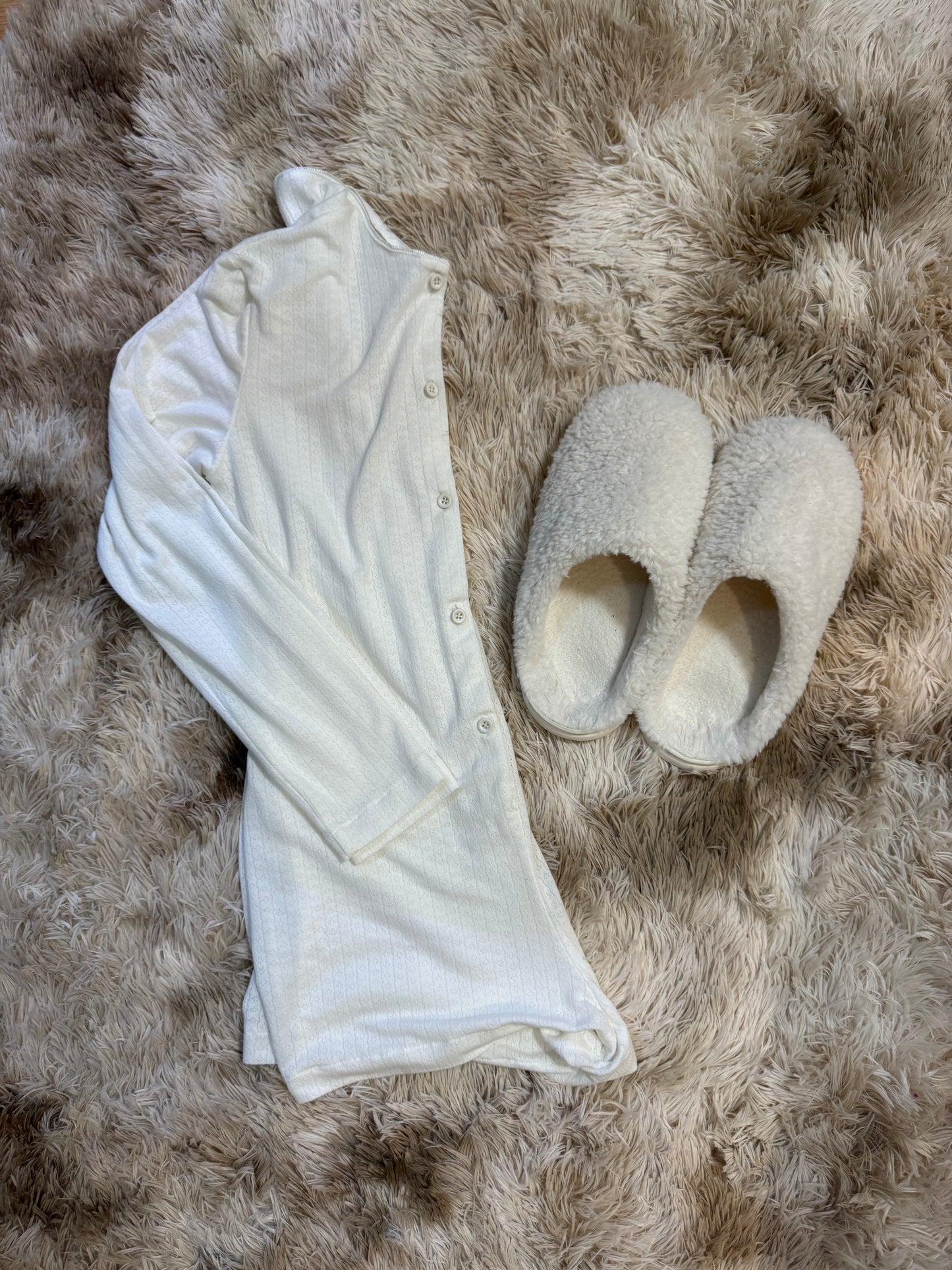 Eyelet Cotton Button-Down Romper